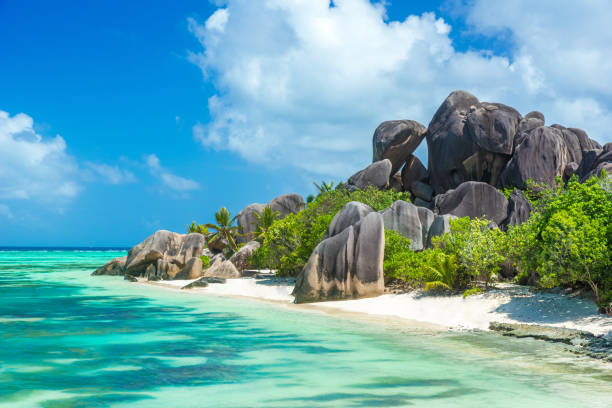 Anse Source d'Argent - beach on island in Seychelles