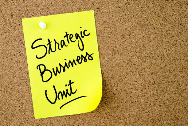 istock Strategic Business Unit text written on yellow paper note 639673110