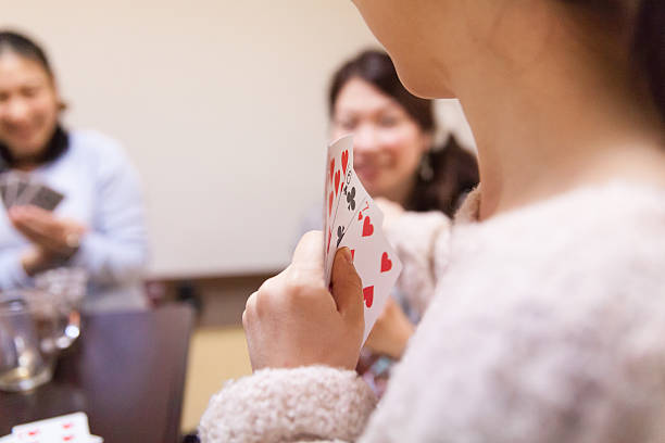 card gambling on white game luck eight hearts.