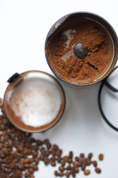 istock Roasted grains of black coffee. 639681138