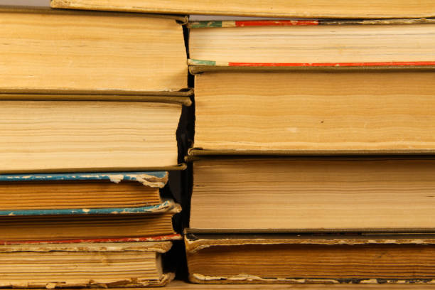 istock Stack of the old books. Books background 639682958