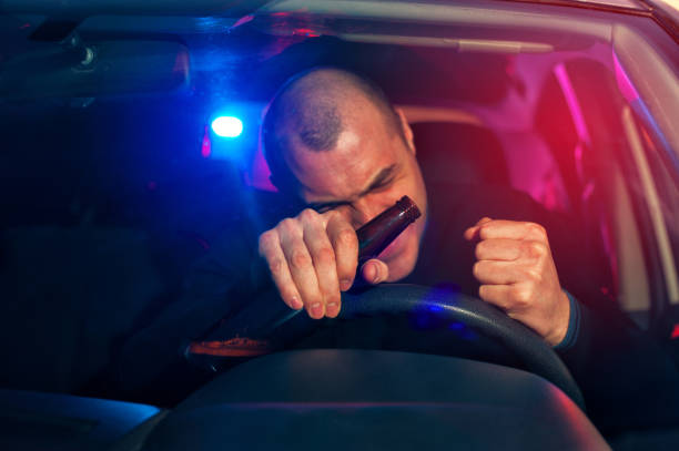 istock Upset drunk driver chased by police 639684036