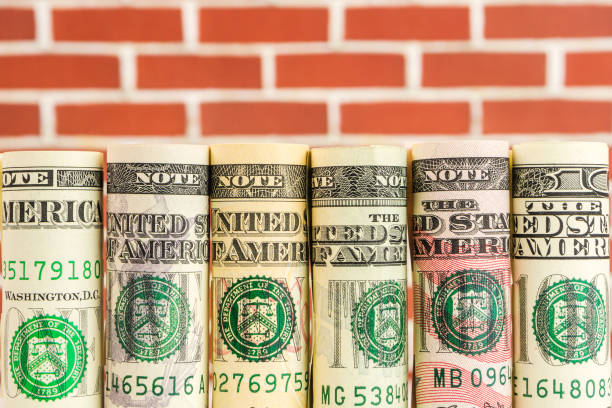 istock rolls of american dollar banknotes in one row 639684518