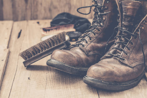 istock Shoes maintenance 639690230