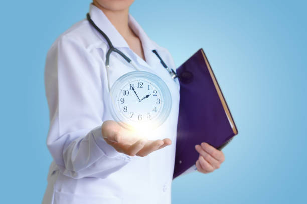 time health and prevention. - healthcare and medicine nurse doctor general practitioner imagens e fotografias de stock