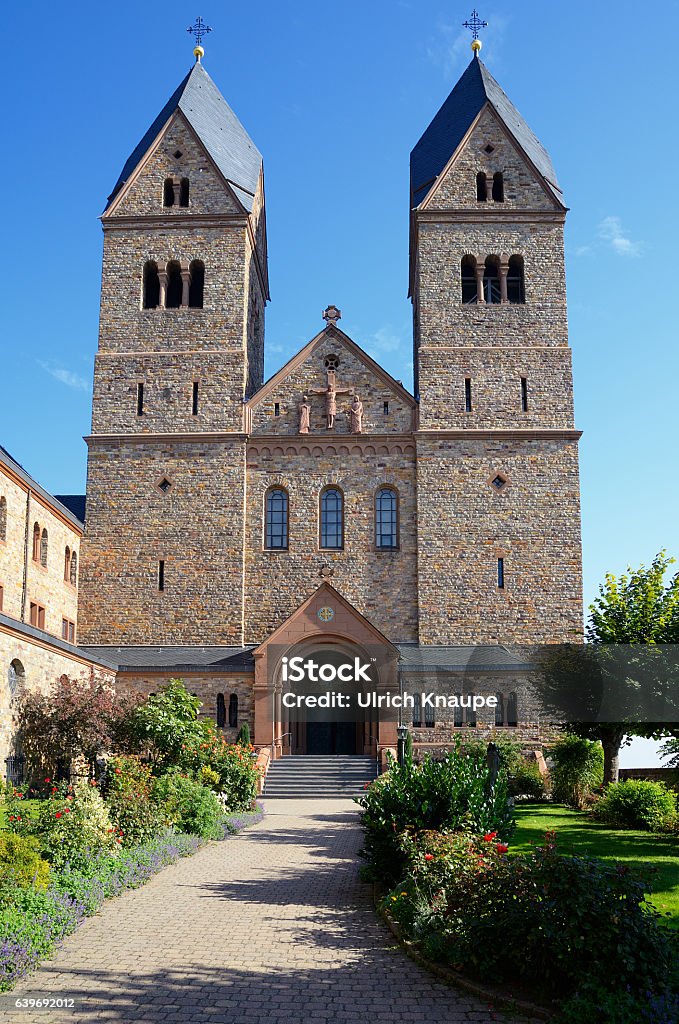 Monastery church of Sankt Hildegard abbey in Rüdesheim Germany Abbey - Monastery Stock Photo