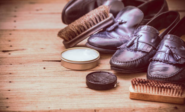 istock Shoes maintenance 639693286