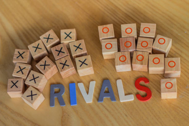 istock Two rival teams in competition for the medal and challenging 639698424