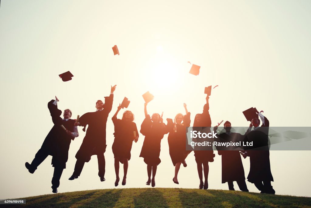 Graduation College School Degree Successful Concept Graduation Stock Photo