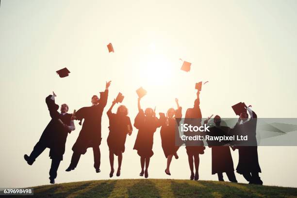 Graduation College School Degree Successful Concept Stock Photo - Download Image Now
