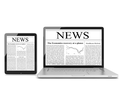 Latest internet news newspaper tablet computer
