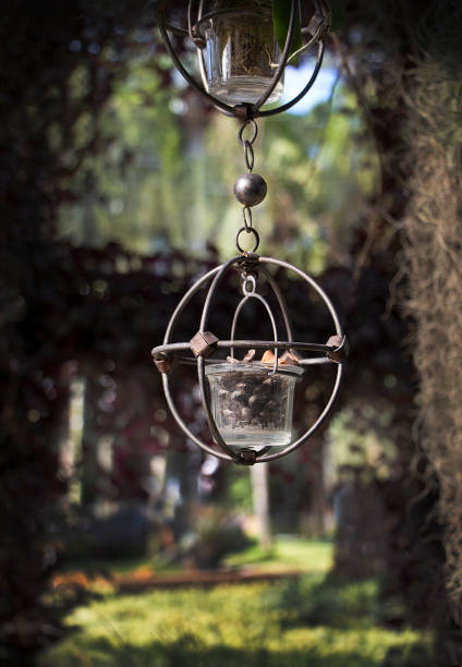 istock Vintage iron and bottle hanging mobile for decoration 639702934