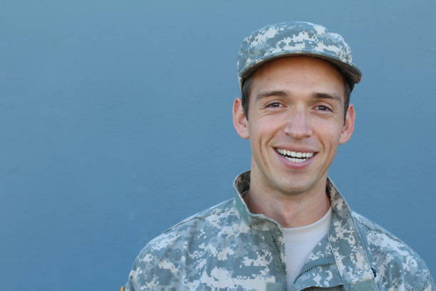 istock Hispanic Military Proud Man Smiles 639703436