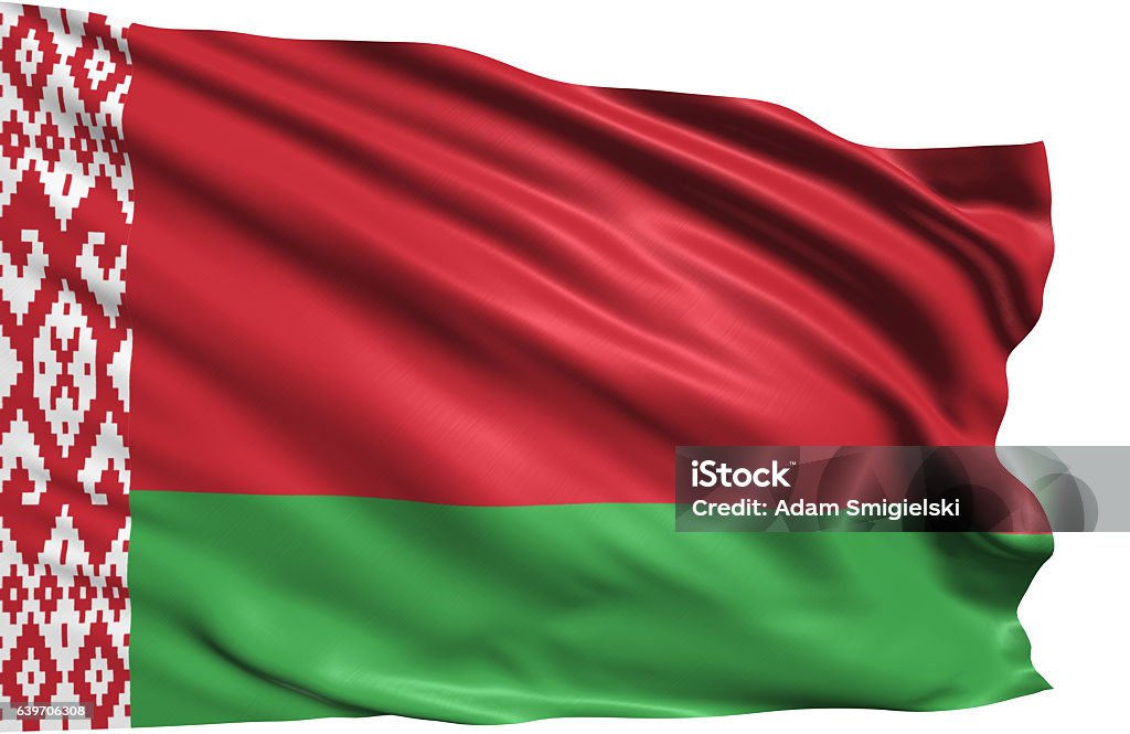 flag of Belarus Belarusian flag with fabric structure Belarus Stock Photo