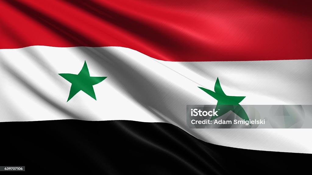 Flagge Von Syrien Syrische Arabische Republik Stockfoto und mehr Bilder von  Syrische Flagge - Syrische Flagge, Flagge, Syrien - iStock