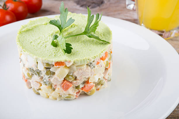 istock Russian salad on a plate 639707570