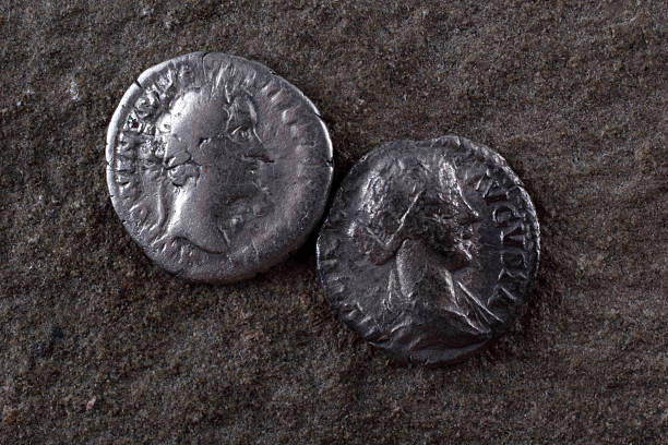 istock Ancient coins. Roman empire 639709802