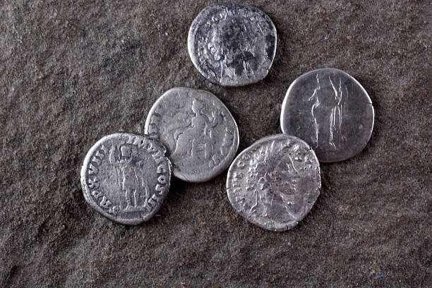 istock Ancient coins. Roman empire 639710438
