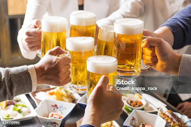 Men And Women To Be The Toast With Tavern Stock Photo - Download Image Now - Celebratory Toast, Beer - Alcohol, Happy Hour