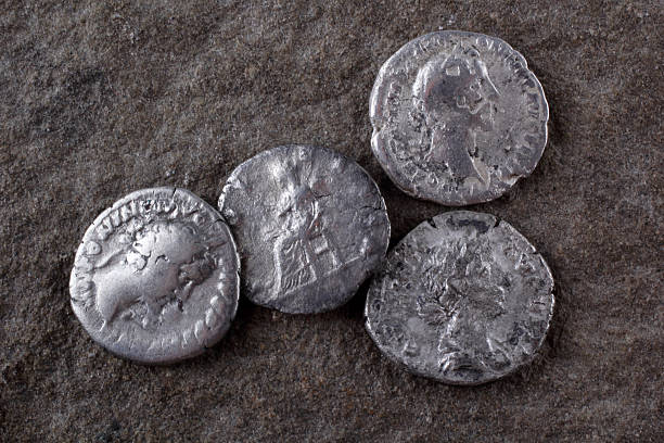istock Ancient coins. Roman empire 639711052