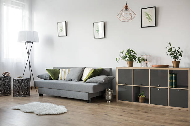 istock Multifunctional living room area 639711434