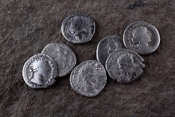 istock Ancient coins. Roman empire 639712664
