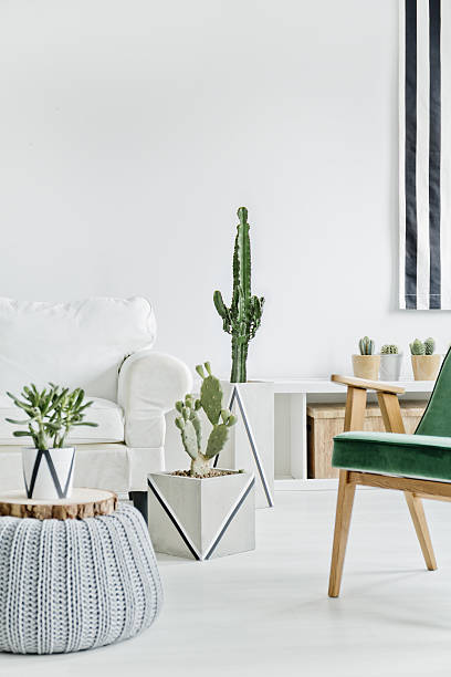 istock Interior with white furniture 639715522