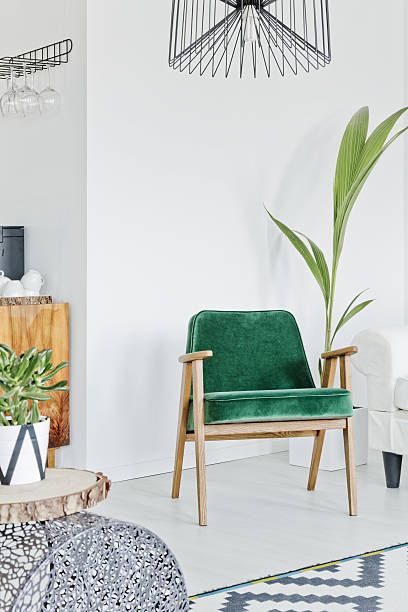 istock Armchair in room corner 639715560