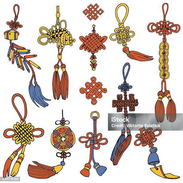 Chinese Knots Set Symbol Of Good Luck Hand Drawn Illustration Stock Illustration - Download Image Now - iStock Chinese Knots Set Symbol Of Good Luck Hand Drawn Illustration Stock Illustration - Download Image Now - iStock