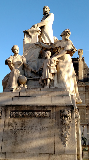 Jules François Camille Ferry was a French statesman and republican. He was a promoter of laicism and colonial expansion.  Jules Ferry Statue in the Tuileries Gardens Paris France