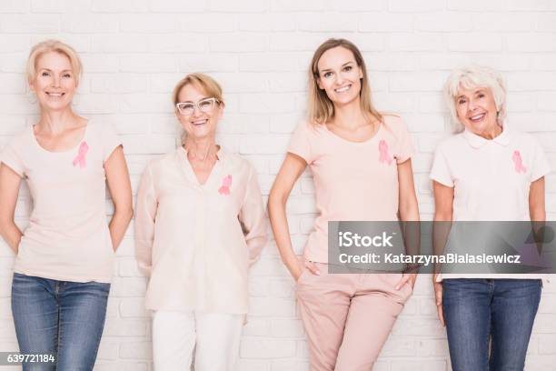 Fighting Against Cancer Together Stock Photo - Download Image Now - Women, Old, Senior Adult