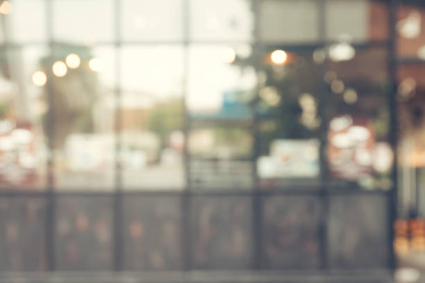istock Blurred background - Vintage filter Customer in Coffee shop 639724306