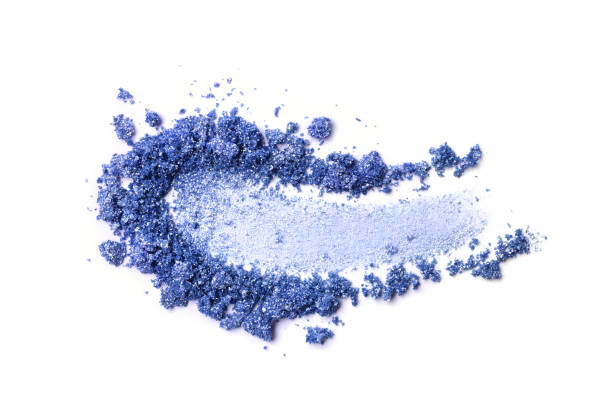 istock Smear of crushed blue eyeshadow 639727302