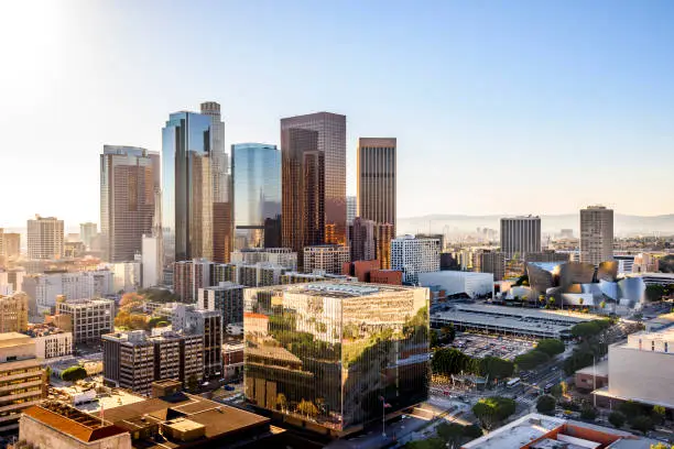 Downtown Cityscape Los Angeles, California, USA