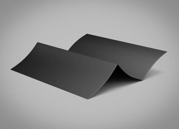 istock Blank folded sheet of paper 639738684