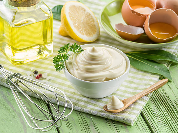 istock Mayonnaise ingredients and the sauce itself. 639739964
