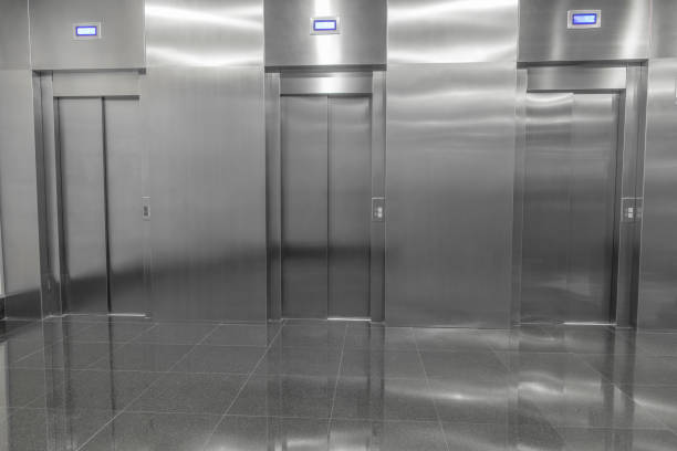 istock view of the elevator doors 639741766