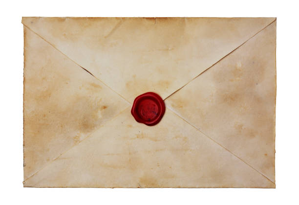 istock Old envelope with red sealing wax 639742690