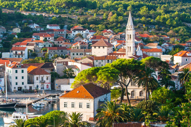 istock Nice Jelsa in Hvar in Croatia 639744288