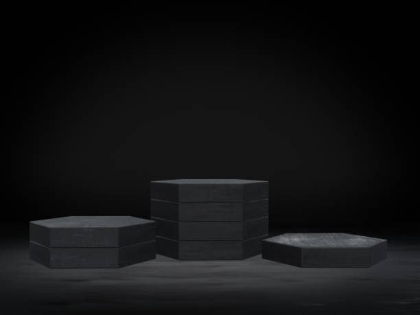 istock Pedestal for display,Platform for design,Blank product stand.3D rendering. 639745018