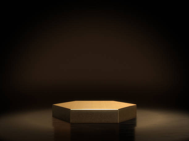 istock Pedestal for display,Platform for design,Blank product stand.3D rendering. 639745164