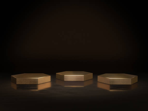 istock Pedestal for display,Platform for design,Blank product stand.3D rendering. 639745238