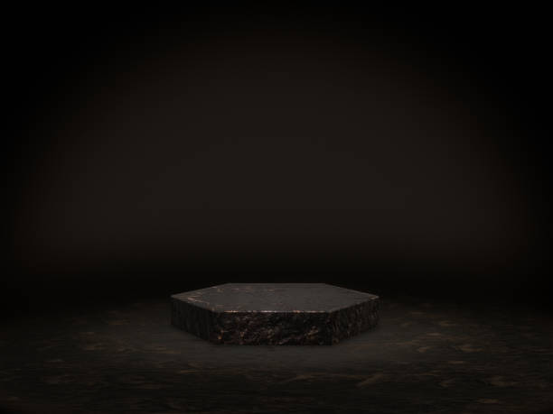 istock Pedestal for display,Platform for design,Blank product stand.3D rendering. 639745302