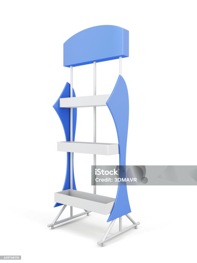 Trade Rack Graphics Trade Rack Isolated On White Background 3d Rendering Stock Illustration ...
