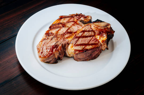 grilled meat stock photo