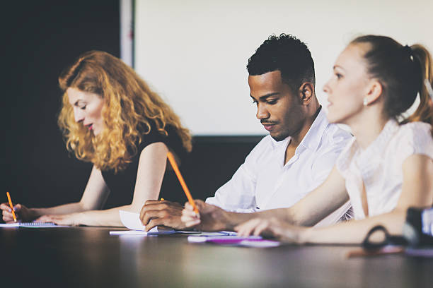 istock Business people attending a meeting 639751190