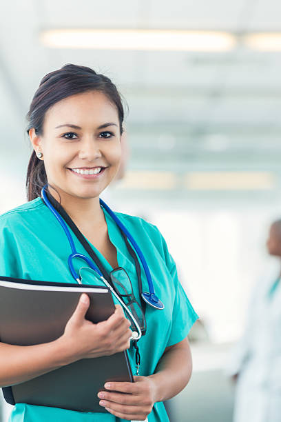 istock Smiling Hispanic healthcare professional 639754298