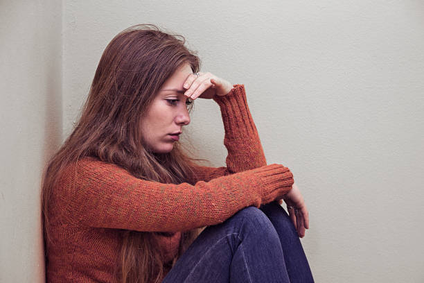 istock Young woman sad and depressed 639754578