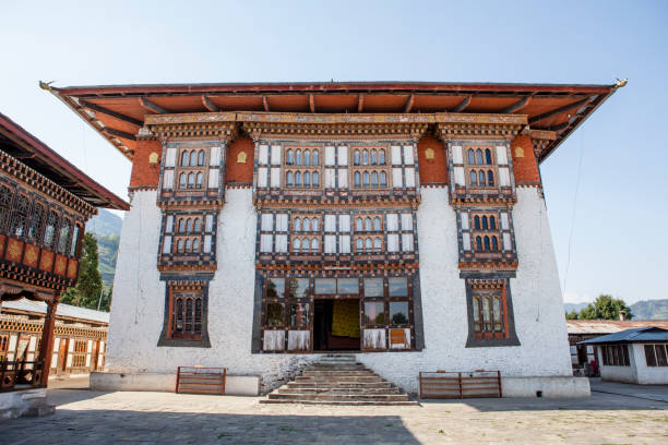 istock Drametse Goemba monastery and monk school - Bhutan 639756356