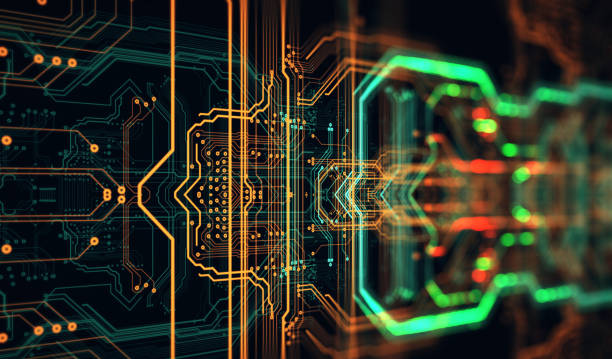 istock Abstract background made of array of points and line. 639757298